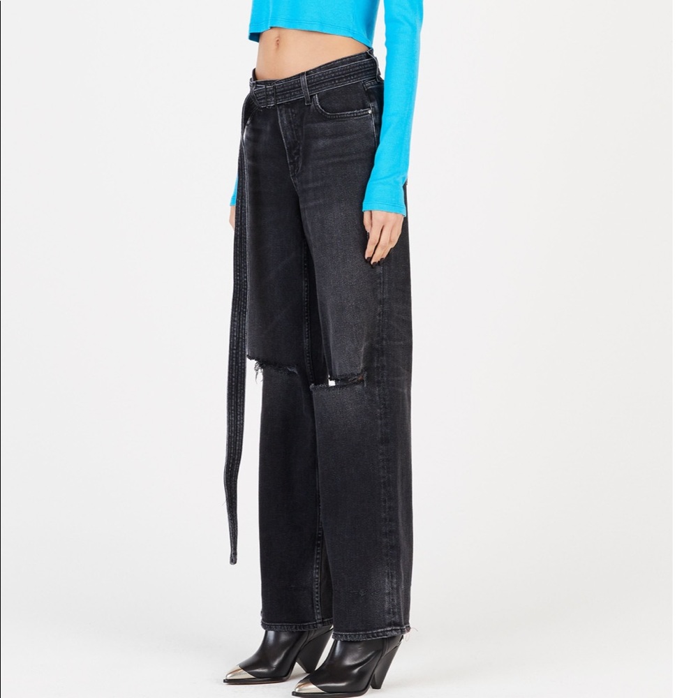 🎉HP🎉Cotton Citizen Boyfriend Jean in Light Grey - Picture 7 of 8